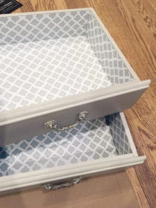 add contact paper to drawers