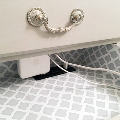 Hide The Ugly Cord! How To Install Power Outlet Inside Any Drawer (Video) | Nightstand Drawer Update Part 2