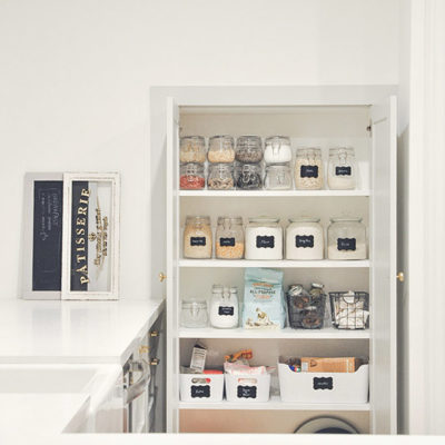 small kitchen pantry organization with maximum storage