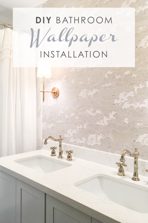 diy bathroom wallpaper installation, master bathroom remodel, small bathroom renovation, diy install wallpaper, 12 by 24 venato carrara marble subway tile in shower bath combo #bathroomwallpaper #wallpaperinstallation