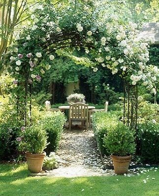 dreamy garden design, garden ideas, backyards. garden space, romantic garden with climbing roses, european garden