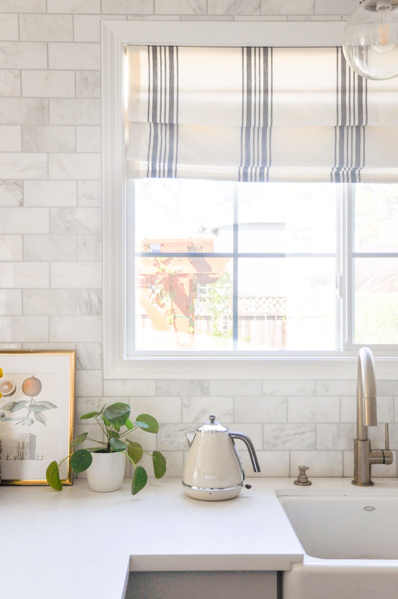 How to Find Affordable Custom Roman Shades for Your Kitchen - Hydrangea