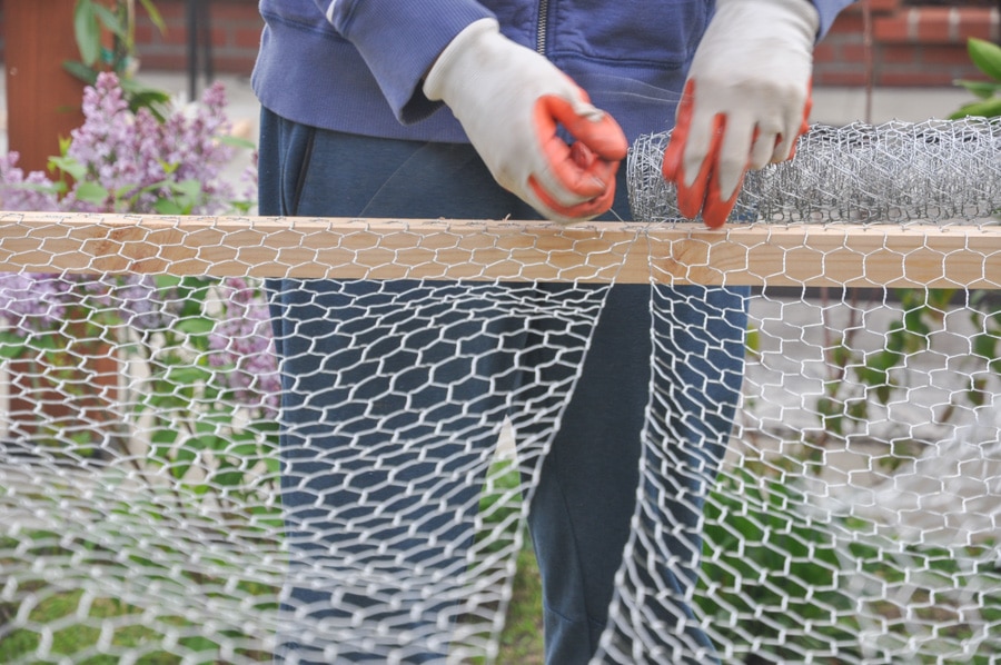 photo of diy project raised garden bed cover