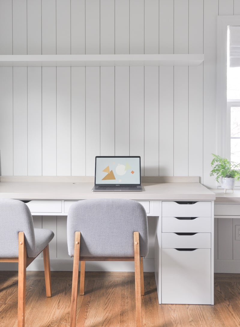 Home Office Desk Built In With Ikea Alex Drawer Hack Hydrangea Treehouse