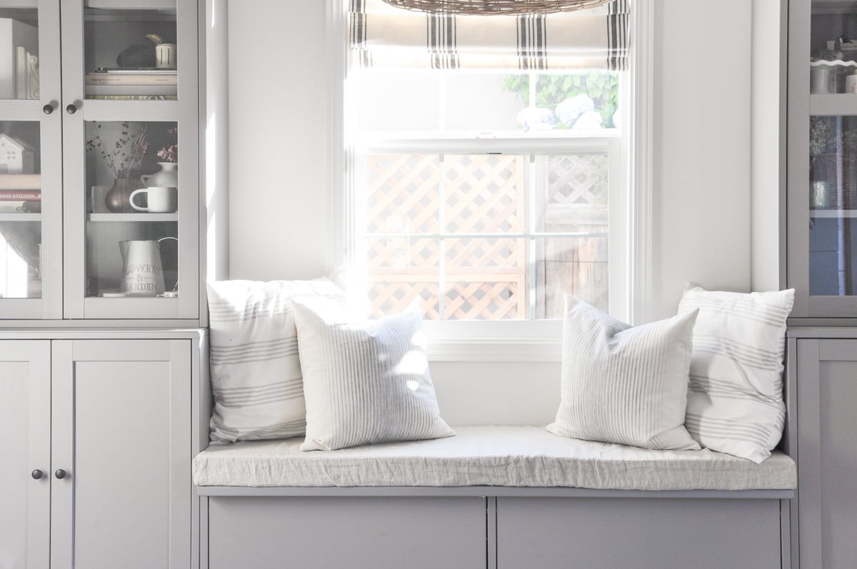 DIY window seat box cushion without plywood