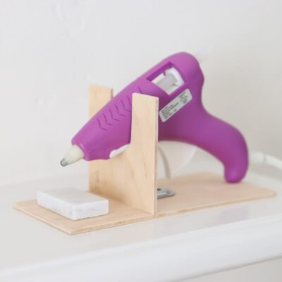 How to Make A DIY Hot Glue Gun Holder (Super Easy!)