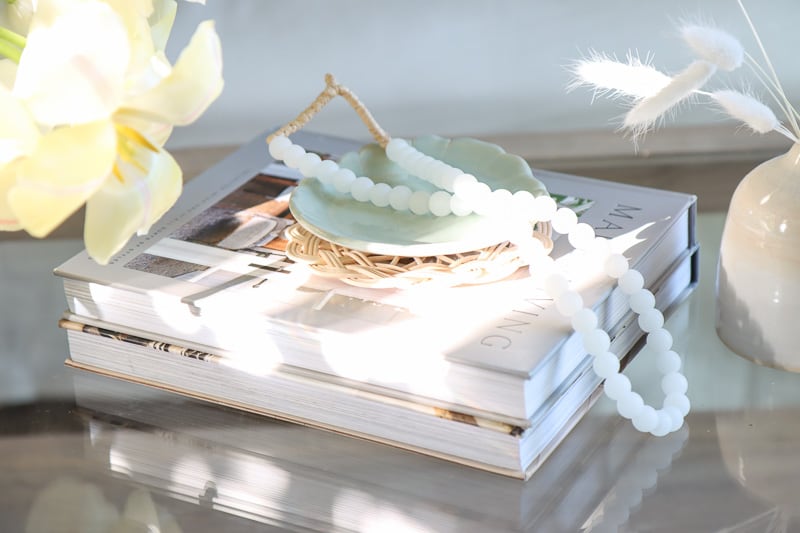 glass coffee table styling