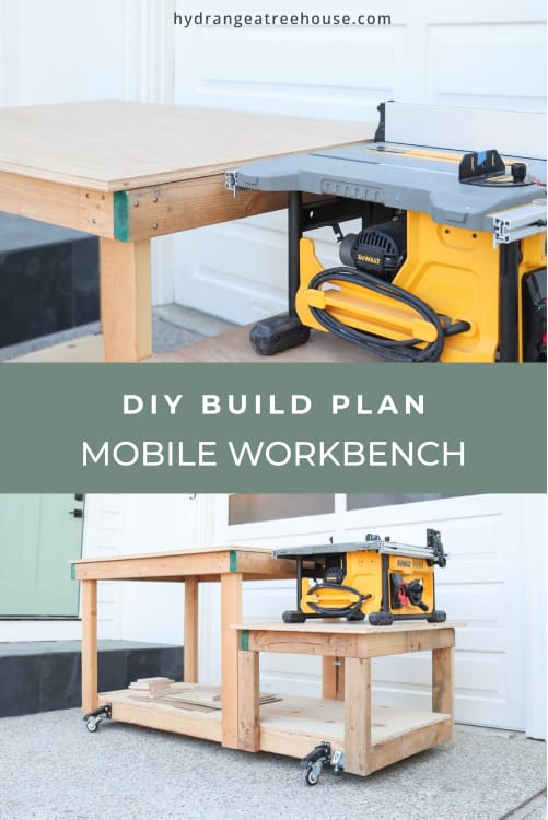 DIY Mobile Workbench with RIGID Table Saw & Miter Saw