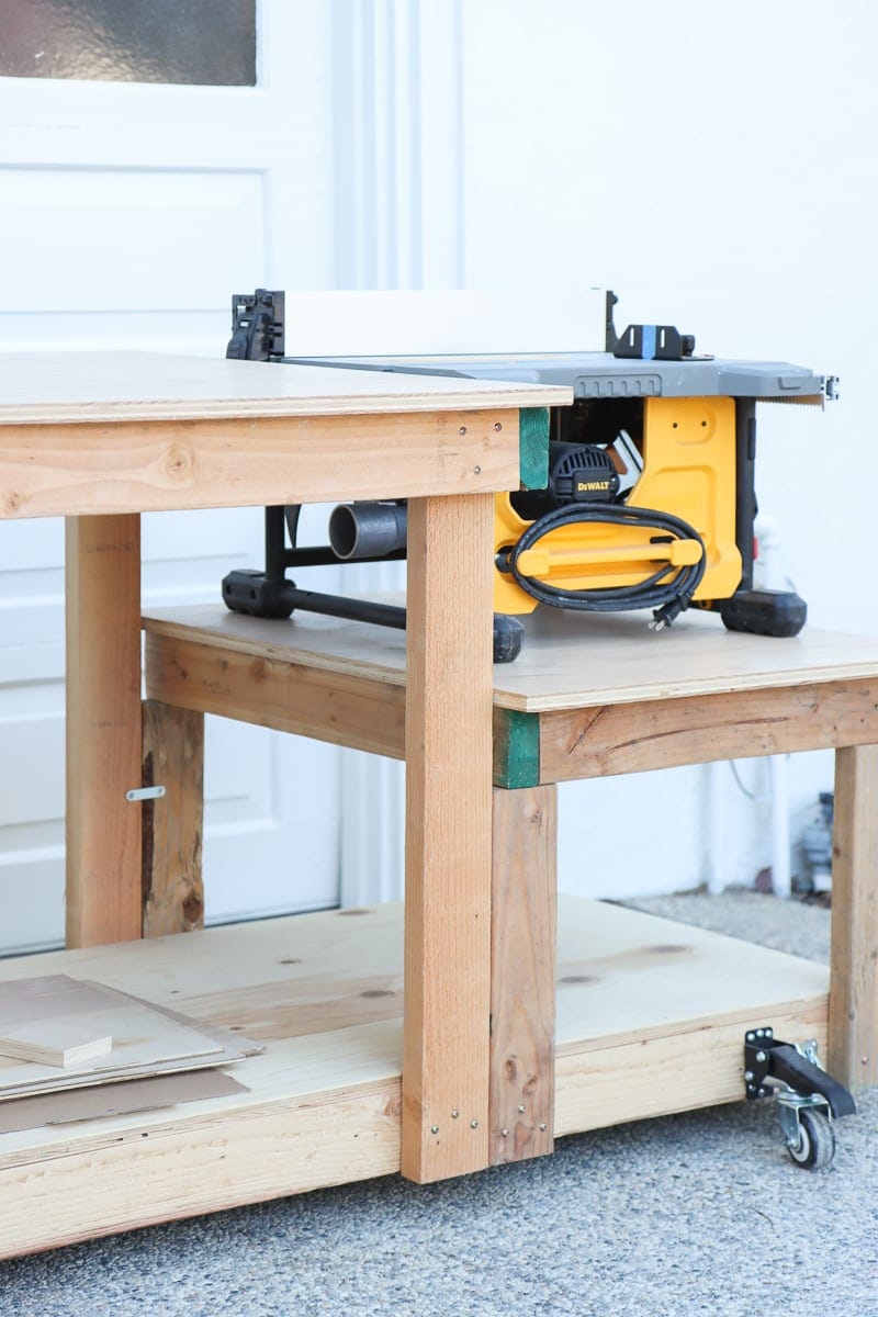 Workbench dewalt deals table saw