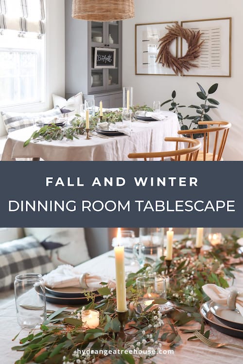 If you're looking for some winter tablescapes ideas, check out this post for a few easy tips to get you started to really set the tone for your winter table setting, that is modern, natural and elegant. I'll also share little touches that will really make your winter tablescape shine