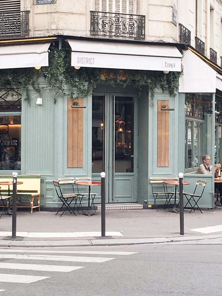 Parisian house and store front exterior design