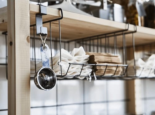Ikea kitchen shelf organizer wire basket