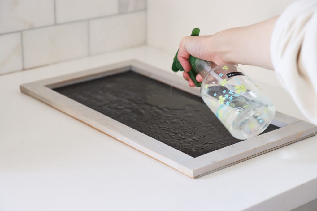 Quick and Easy Tip for Cleaning Old Chalk off a Chalkboard