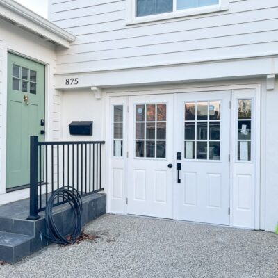 How to Replace Garage Door with French Doors and Sidelites