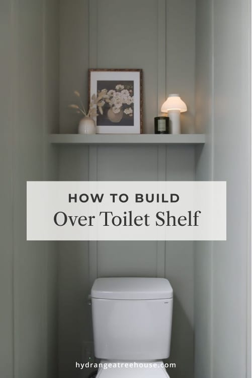 How to build a floating shelf over the toilet in your bathroom to add additional storage, DIY step by step