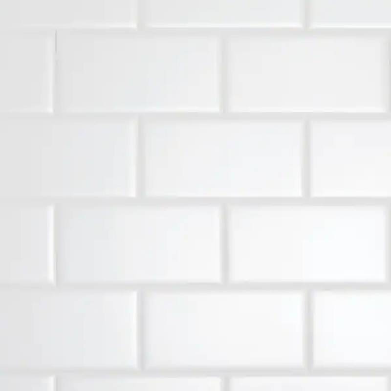 Farmhouse Backsplash Tiles for Kitchen DALTILE RESTORE 3x6” CERAMIC BRIGHT WHITE SUBWAY TILE
