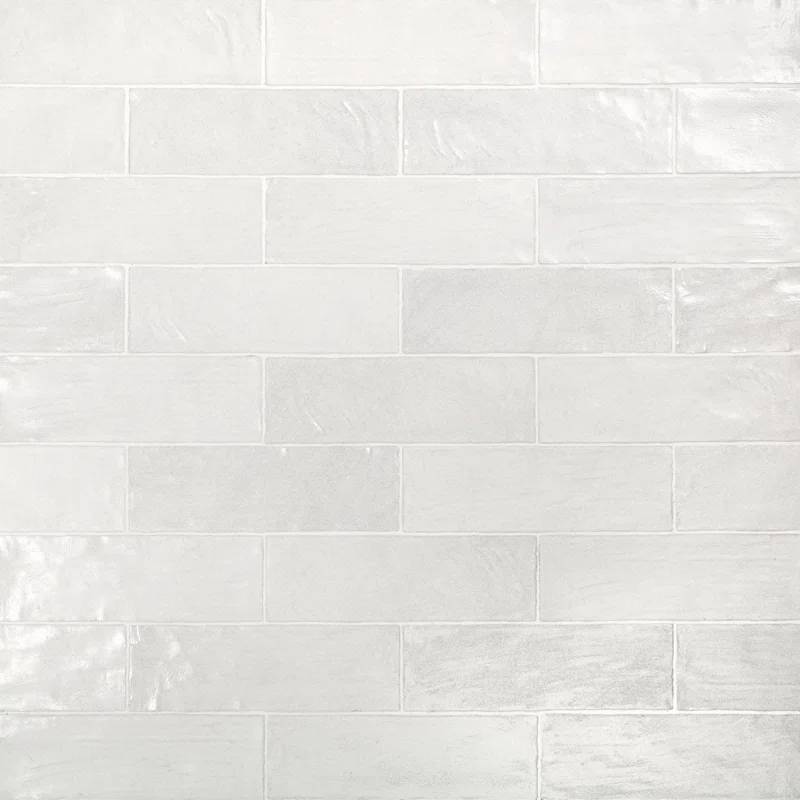 Farmhouse Backsplash Tiles for Kitchen AMAGANSETT 2X8" CERAMIC SATIN WALL TILE