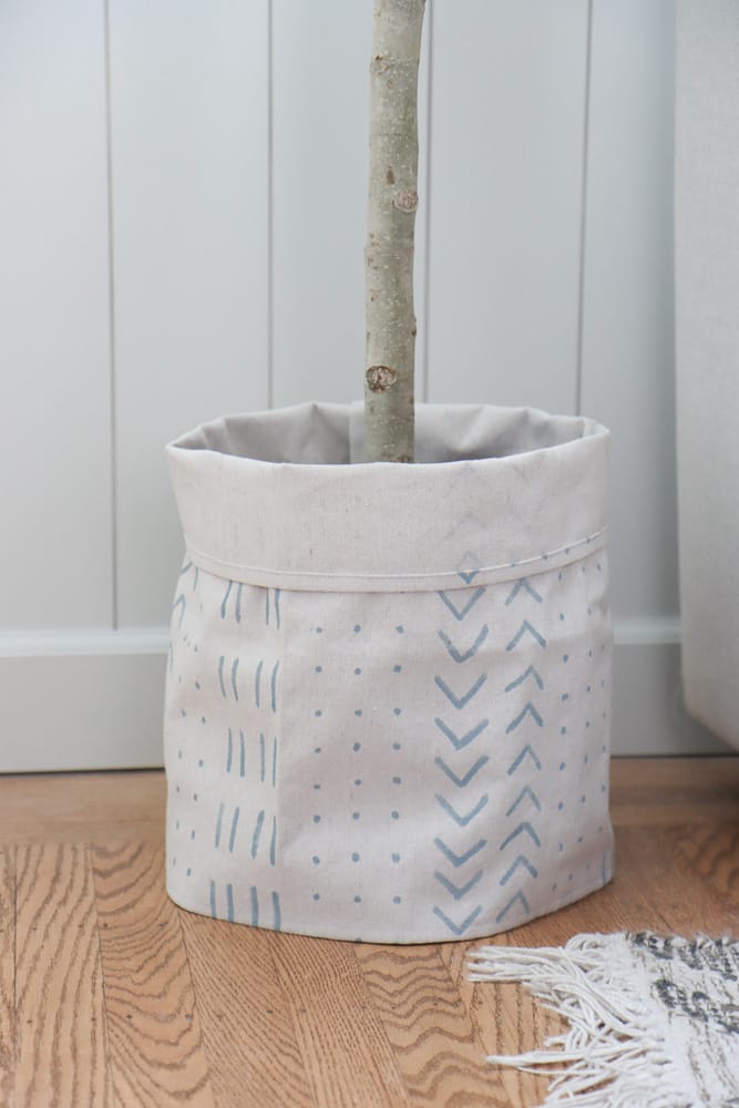 How to make fabric planter that is adjustable
