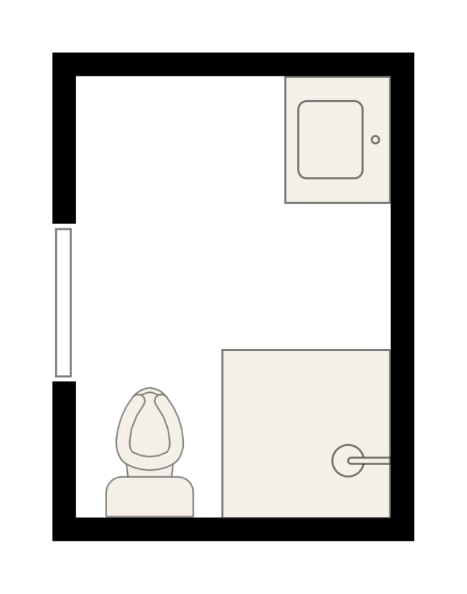 5×7 bathrooms with corner shower layout idea 