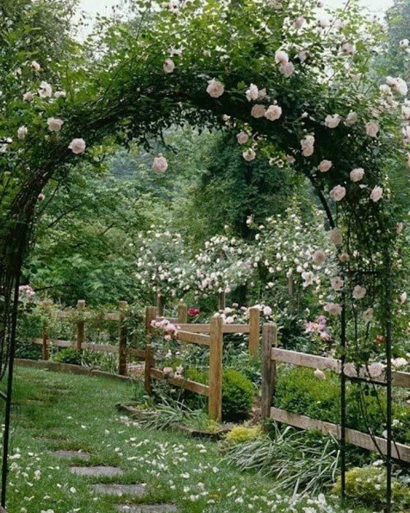 Fairytale English Cottage Garden Ideas, arches, arbors, trellises