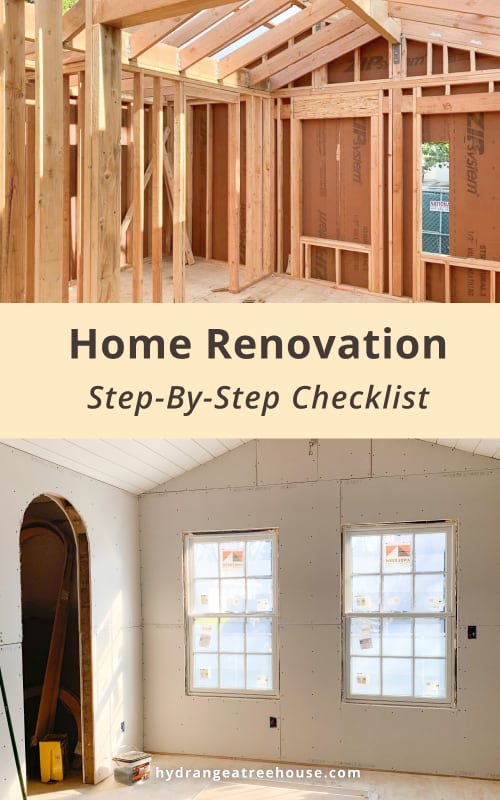 homeowner's guide, how to renovate a house step by step

