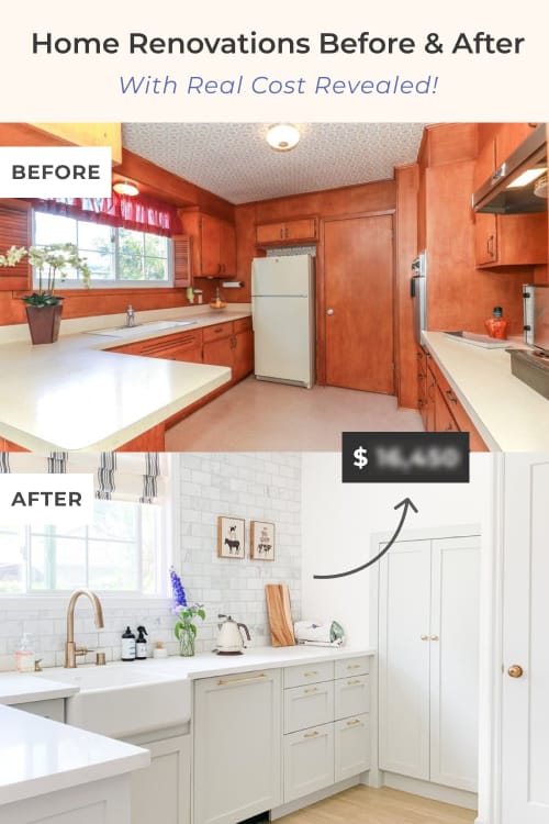 Home renovation before and after, with real cost and case studies. Remodel cost breakdown by room.