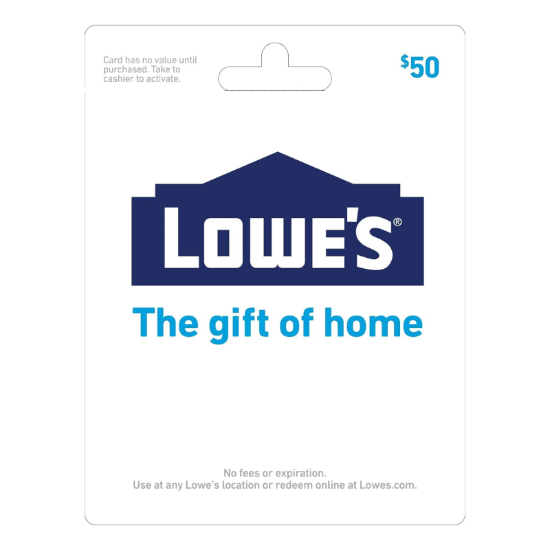 Christmas Gift Guide for DIYers: hardware store gift card