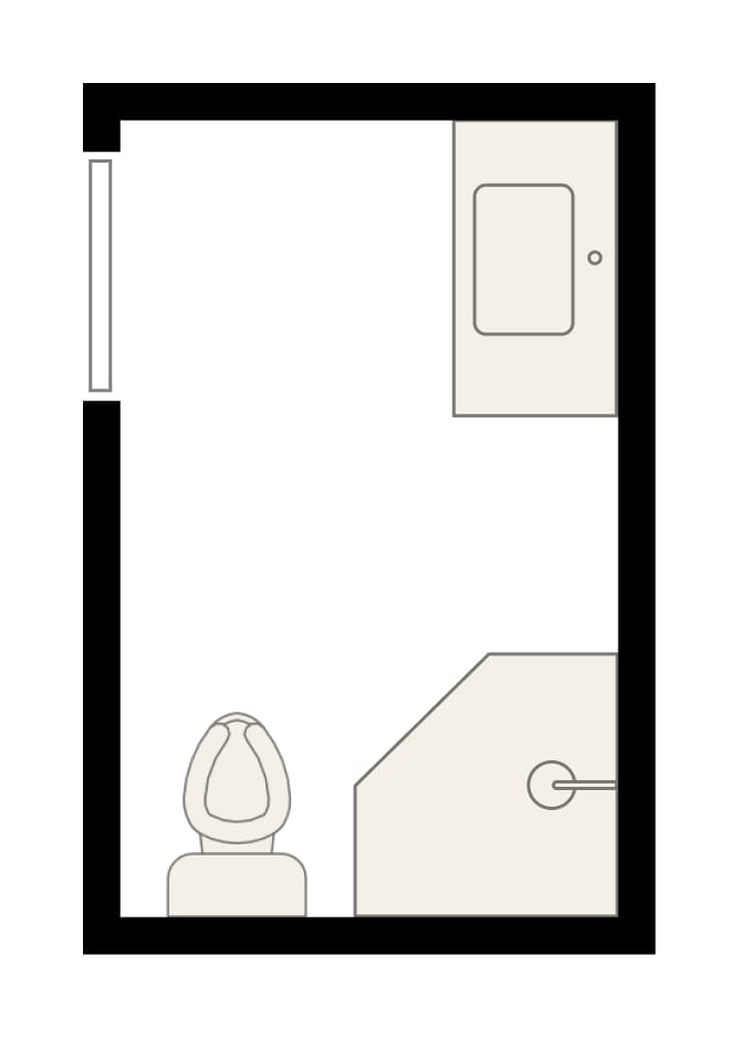 Smart 5x8 Bathroom Layout Ideas to Transform Your Small Bathroom, 5x8 bathroom layout idea #5 with corner shower